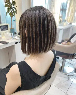 ミディアム カラー ＡＳＨ 大宮のヘアスタイル