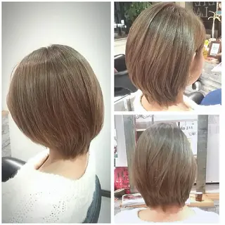 ショート カラー すずき えりのヘアスタイル