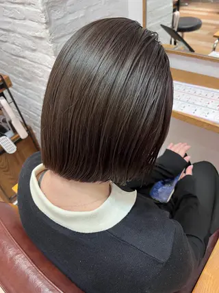 セミロング カラー 赤み消しカラー / ヨシダトモキのヘアスタイル