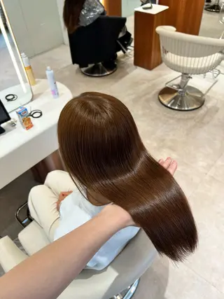 ミディアム カラー ✨髪質改善 縮毛矯正 艶髪 立川 コウキ✨のヘアスタイル