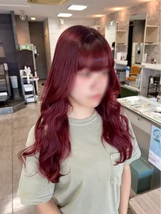 カラー ハイトーンカラー✨ 慶田玲和のヘアスタイル