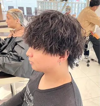 ショート パーマ メンズ 【メンズ特化】 池田大成✂︎のヘアスタイル