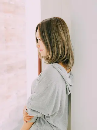 セミロング ✂︎✂︎レディースの メンズカット屋さんのヘアスタイル