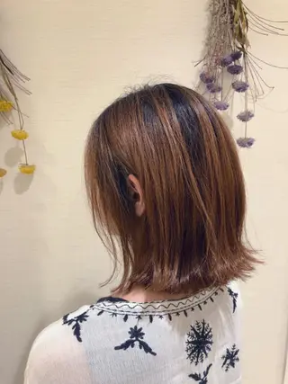 ミディアム ヘアアレンジ 縮毛矯正/髪質改善✂ 石川由紀乃のヘアスタイル