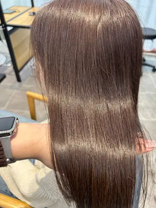 セミロング カラー newi梅田🫧韓国 ヘア🫧sakiのヘアスタイル