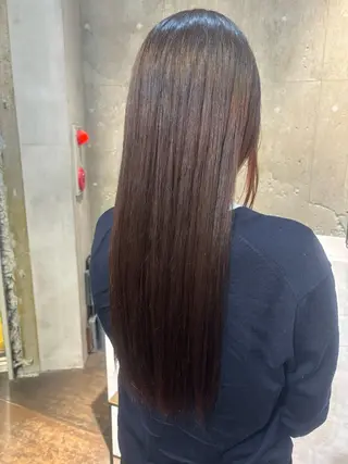 ロング パーマ パーマ、ストレート 🫧ちひろ🫧のヘアスタイル