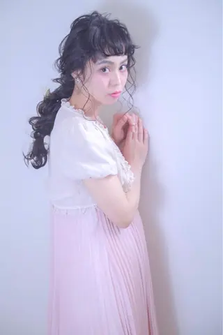 ロング ヘアアレンジ 伊藤 裕貴のヘアスタイル