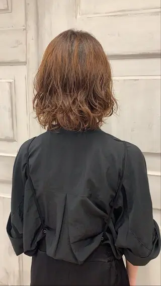 ミディアム カラー 髪質改善トリートメン ト/縮毛矯正/ゆうなのヘアスタイル