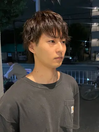 ショート パーマ/透明感カラー 小松のヘアスタイル