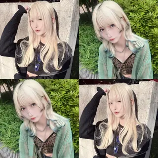 ロング カラー ダブルカラー特化💍 tiam💍韓国ヘアのヘアスタイル