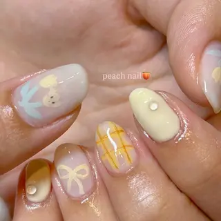 ネイル peach nail ayakaのネイルデザイン