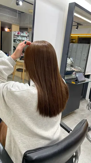 ロング カラー fifth 阿部楓のヘアスタイル