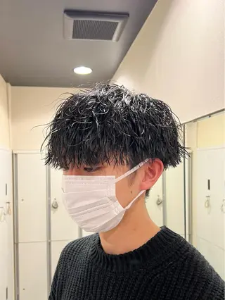 ショート パーマ メンズ 茅ヶ崎パーマ特化/ スパイラル/ハルキのヘアスタイル