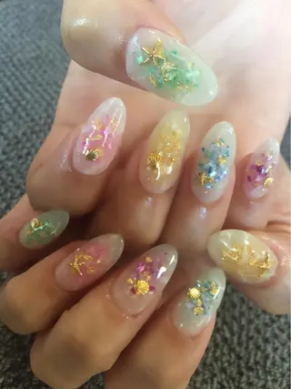 ネイル ツメトマツゲ .のネイルデザイン