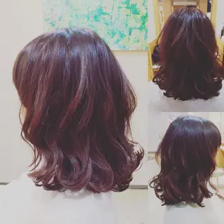 ミディアム カラー 🐝肥田 しょーと🐝のヘアスタイル