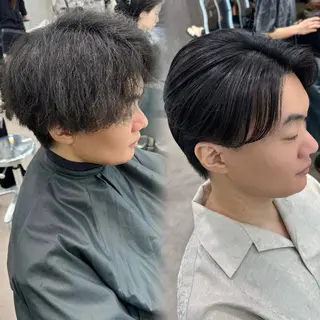 ショート パーマ メンズ 🔶似合わせセンター パート/ヤス🔶のヘアスタイル