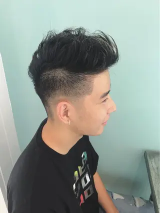 ショート カラー パーマ ヘアアレンジ メンズ 美容室 ソンリエのヘアスタイル