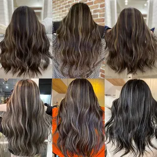 セミロング カラー ヘアアレンジ 久米 治仁のヘアスタイル