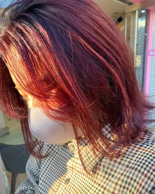 セミロング カラー DiMPlE  ディンプル所属・🌸スタイリスト 山浦美恵のヘアスタイル