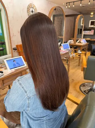 ロング カラー 荻野 翔太朗のヘアスタイル