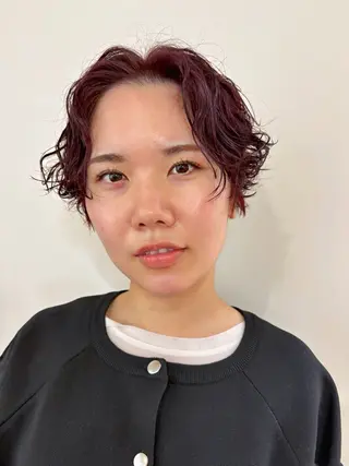 パーマ いりえ しゃけのヘアスタイル