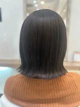 ミディアム カラー 髪質改善/縮毛矯正 ササキナツミのヘアスタイル