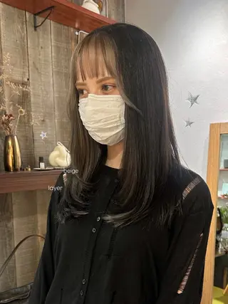 セミロング カラー 暖色カラー/レイヤー 🌙 オノユリカのヘアスタイル