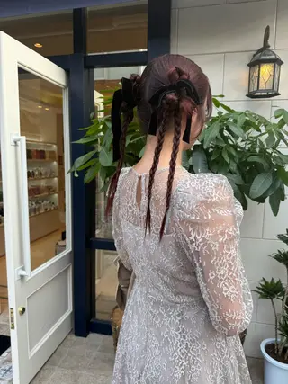 ロング カラー ヘアアレンジ 上品な透明感カラー/ 表参道/MIKUのヘアスタイル