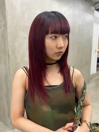 ミディアム カラー yiye 青山所属・無料カットモデル募集 🌱ひょうがのヘアスタイル