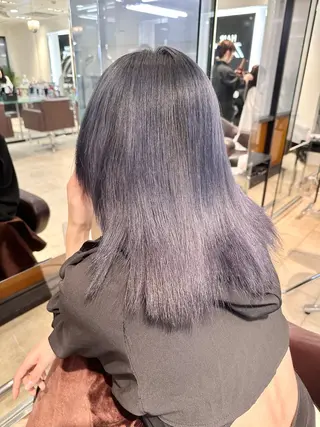 ミディアム TAYA大阪上本町所属・十場【髪質改善】 【ダブルカラー】のヘアスタイル