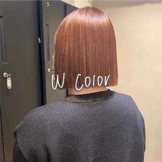 ミディアム カラー 暖色艶color / ボブ🦩Rioのヘアスタイル