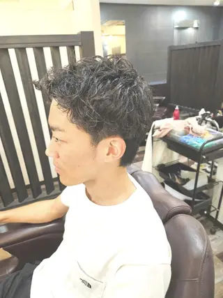 ショート パーマ HAIR Atelier Libre所属・大人モテ髪／🍃 ともき/八乙女のヘアスタイル