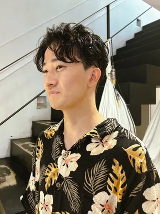 パーマ メンズ RINKA 岡崎美容室のヘアスタイル