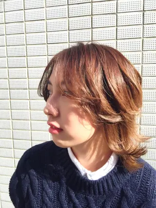 ミディアム WHITE所属・WHITE 田中智之のヘアスタイル