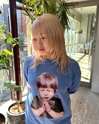 カラー ササキカズマ〻透明感 〻色落ち〻赤み消しのヘアスタイル