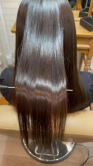 ロング 縮毛髪質改善特化 阿部はるかのヘアスタイル