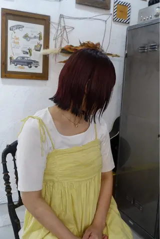 ミディアム 長尾 空稜のヘアスタイル