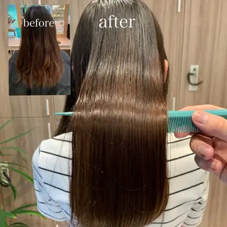 ロング 美髪矯正/髪質改善 /ヨナミネのヘアスタイル