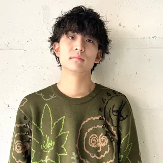 パーマ メンズ メンズパーマ/メンズ カット/古川晴輝のヘアスタイル