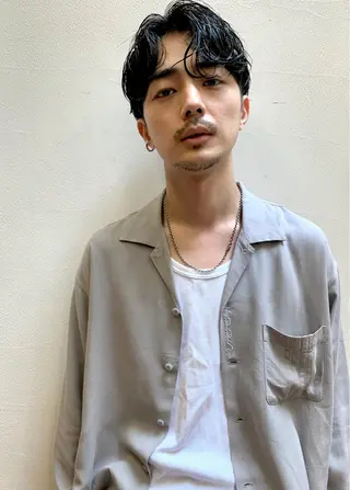 ミディアム パーマ メンズ off所属・【モデルさん募集！】 ✂︎小林マキトのヘアスタイル