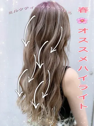 ロング カラー 🤍デザインカラー 特化🤍HIROのヘアスタイル