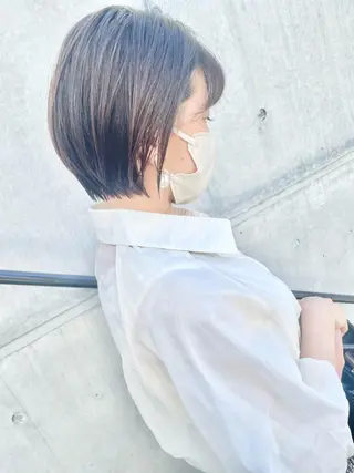 ショート カラー ショートボブ縮毛矯正 髪質改善のプロ山道潤のヘアスタイル