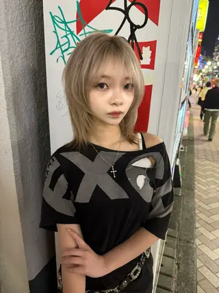 ミディアム 菊地 純哉のヘアスタイル