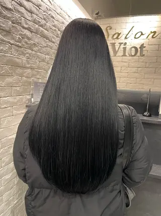 ロング カラー TENSHO ハイトーンレイヤーのヘアスタイル