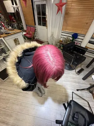 ミディアム 綱川 琉生のヘアスタイル