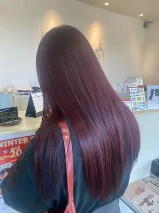 ロング カラー 鹿児島 聖来のヘアスタイル
