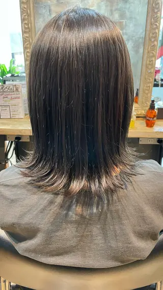 ミディアム ✨シルクストレート✨ 美髪髪質改善Yukiのヘアスタイル