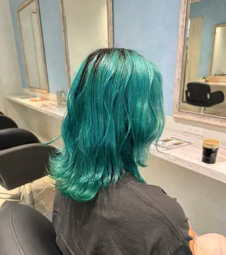 ミディアム カラー 🦋ブリーチ/カラー 専門Aya💖のヘアスタイル