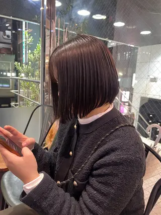 ミディアム 似合わせカットカラー 🤍🎀honokaのヘアスタイル