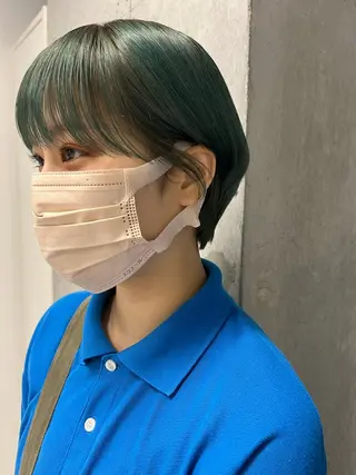 ショート カラー りおな/エクステ /ミルクティーカラーのヘアスタイル